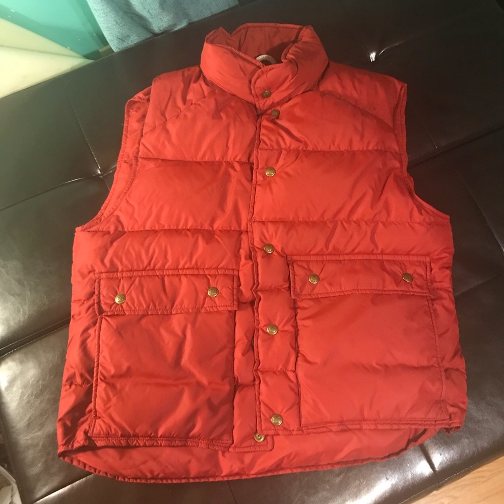 Eddie Bauer Red Goose Down Vest Vintage